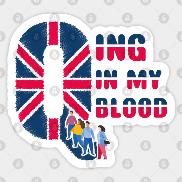 Queuing in my blood Sticker by FunawayHit